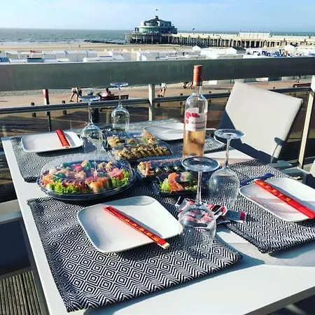 Luxueus Met Ruim Terras, Frontaal Zeezicht 4 A 5 Personen Lejlighed Blankenberge